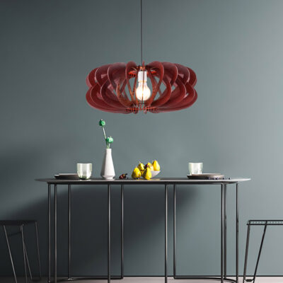 Đèn thả trần trang trí bằng gỗ thủ công THVRG91615 - Image 2