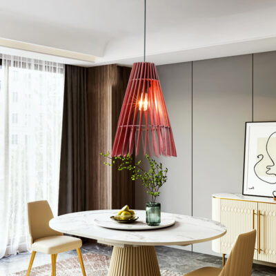 Đèn thả trần trang trí bằng gỗ tự nhiên THVRG92613 - Image 2