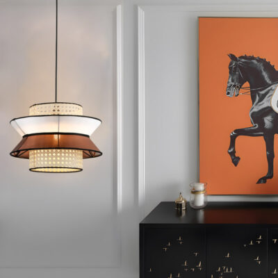 Đèn thả trần trang trí thủ công phong cách Nhật Bản THVRG96020 - Image 3