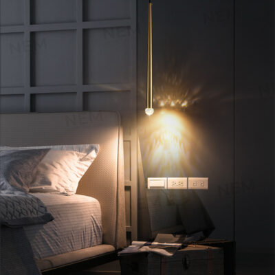 Đèn thả LED ống rọi thân vàng cao cấp JD149