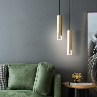 Đèn thả LED ống rọi thân vàng cao cấp T8966