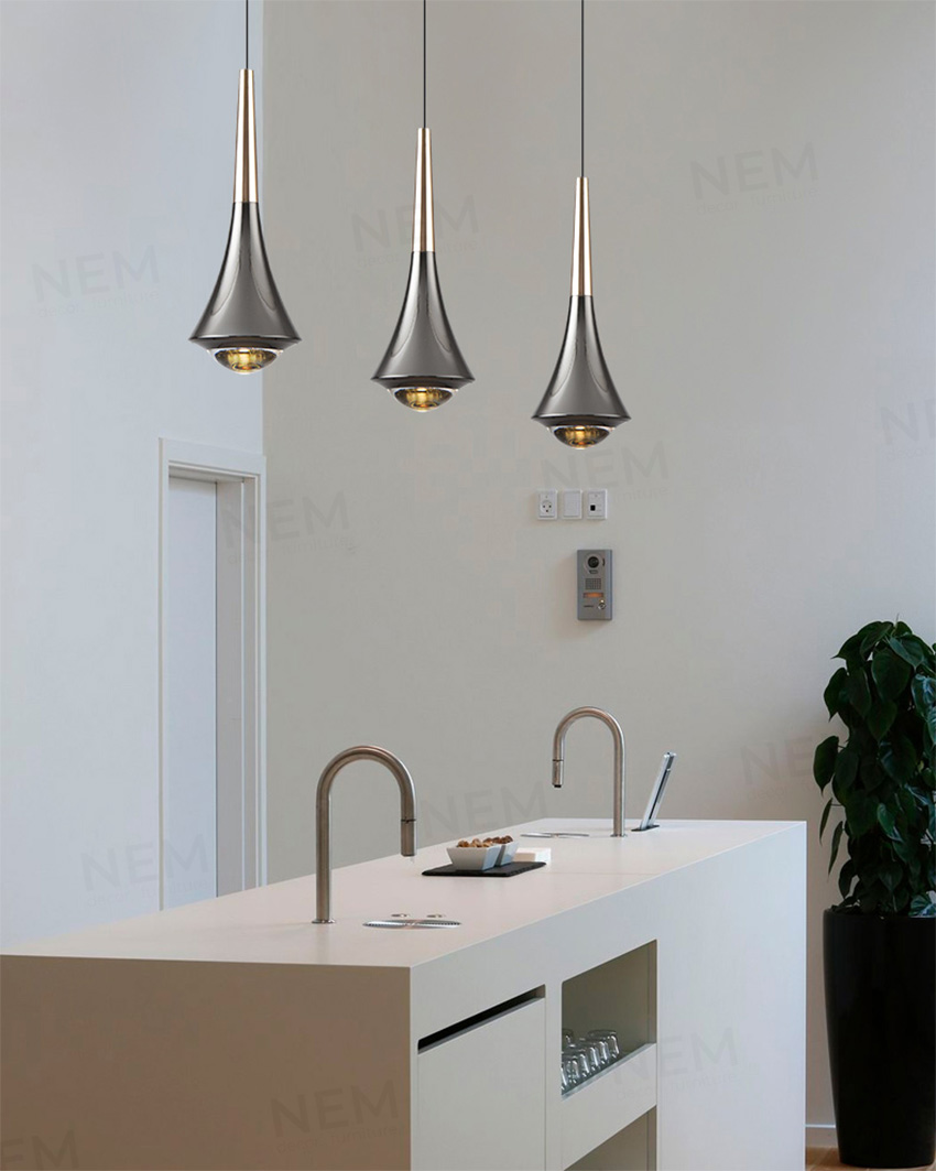 Đèn thả LED ống giọt nước phong cách hiện đại T-92 - Image 3
