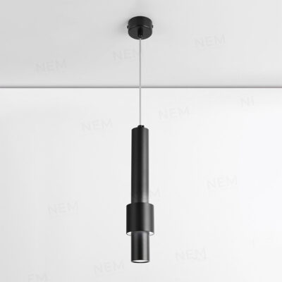 Đèn thả LED ống rọi thân đen sơn tĩnh điện TE-214