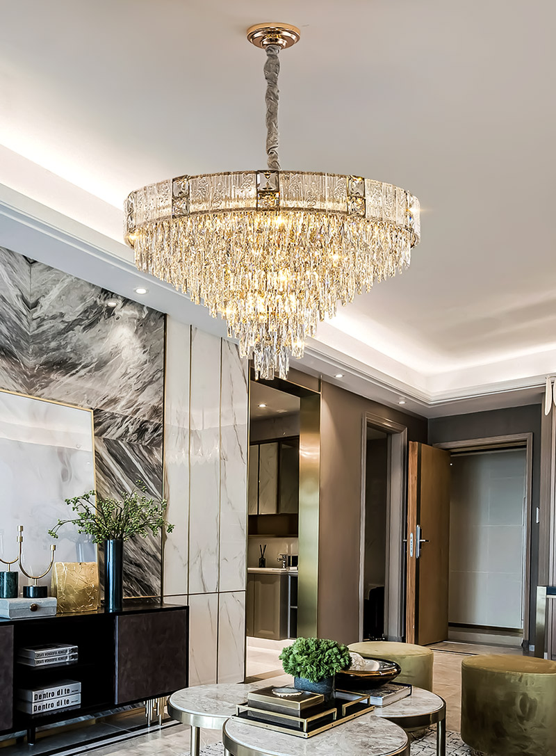 Đèn chùm pha lê thả trần Cổ điển TPL 326 - Image 2
