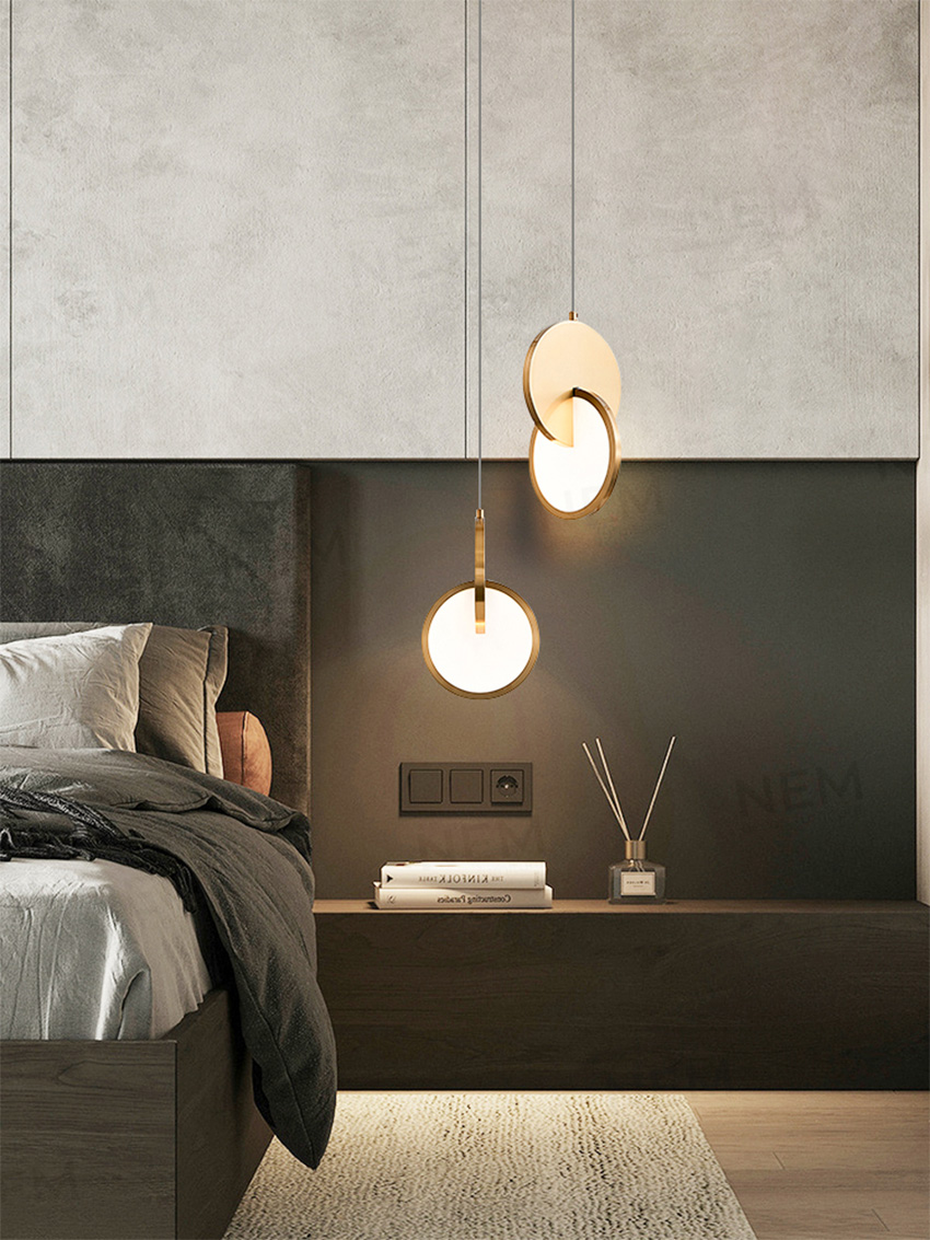 Đèn thả LED trang trí thân vàng cao cấp TTK129