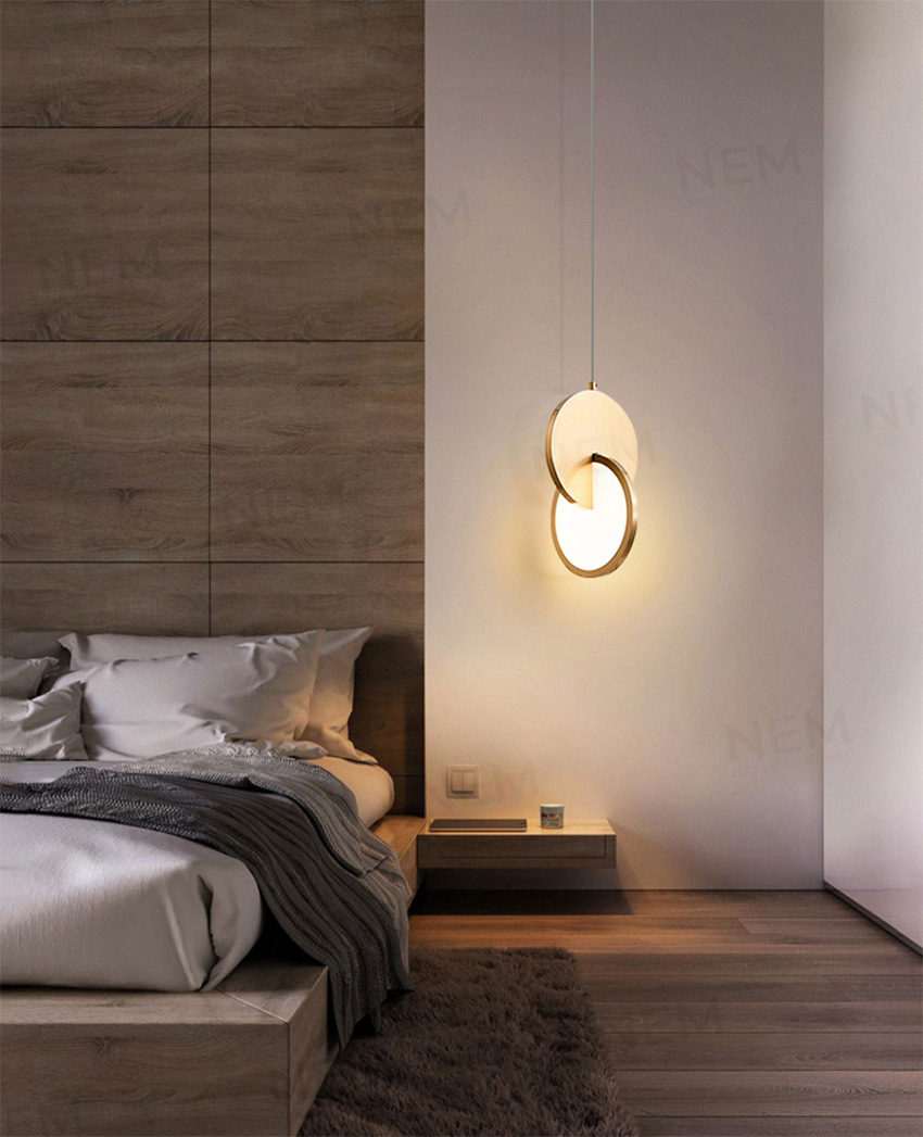 Đèn thả LED trang trí thân vàng cao cấp TTK129 - Image 7