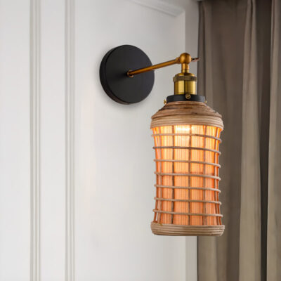 Đèn gắn tường trang trí bằng gỗ tự nhiên VRG92856 - Image 7