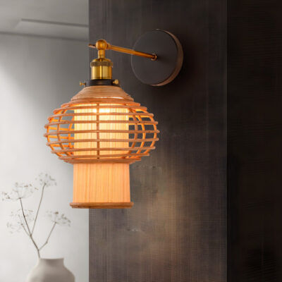 Đèn gắn tường trang trí bằng gỗ tự nhiên VRG92859 - Image 3