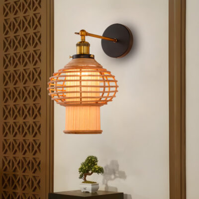 Đèn gắn tường trang trí bằng gỗ tự nhiên VRG92859 - Image 4