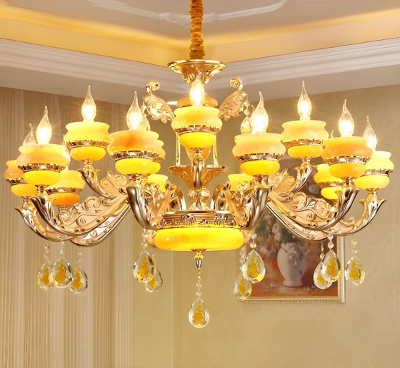 Đèn chùm Monsky pha lê trang trí nội thất CNQT-130/15 TAY - Image 2