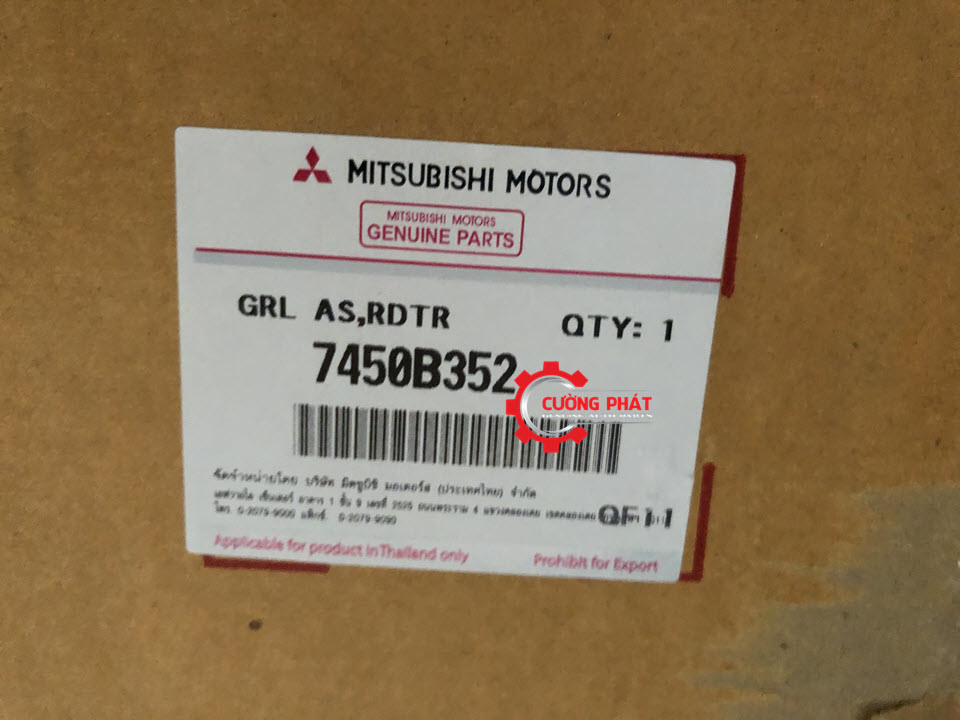 Mat-ca-lang-Mitsubishi-Attrage-2020-7450B351-7450B352 Mã ga lăng Attrage 2020 màu đen, hàng chính hãng
