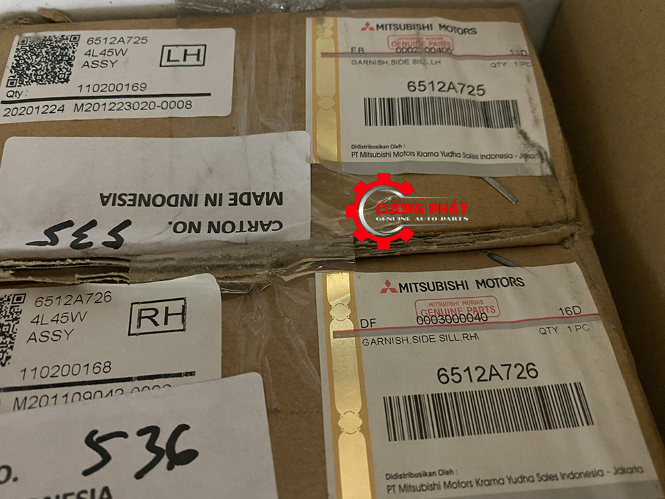 Op-Babule-Mitsubishi-Xpander-MT-2019-6512A726-6512A725 (3) Mã phụ tùng ốp babule đen Xpander 2019 chính hãng