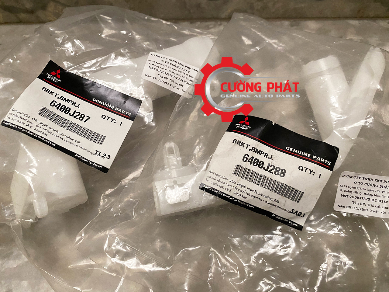 Gia-cai-can-truoc-Mitsubishi-Triton-2019-6400J288-6400J287 (3) Tem mã giá cài cản trước Mitsubishi Triton 2019-2023