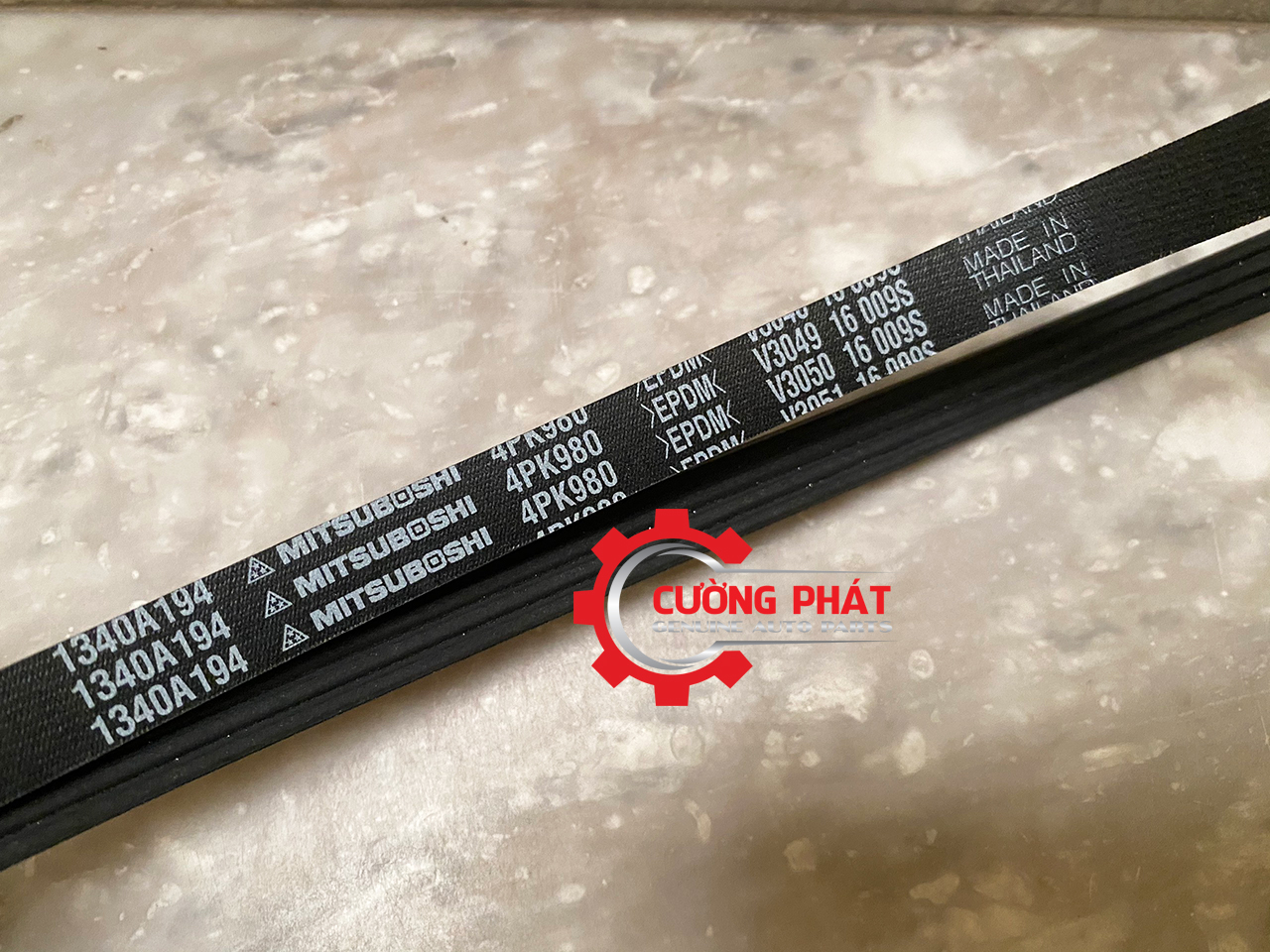 Day-may-phat-Mitsubishi-Zinger-1340A194-1340A042-1340A116(2) Thông số dây curoa máy phát Zinger 2008-2014