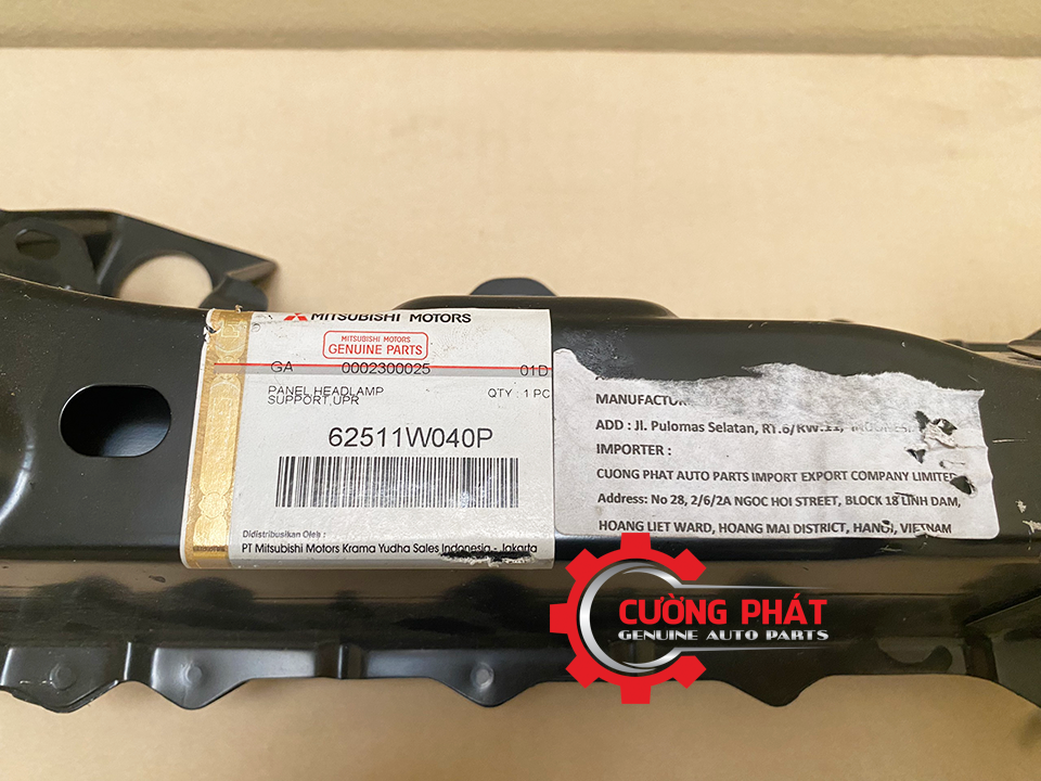Xuong-dau-xe-phia-tren-Mitsubishi-Xpander-2022-62511W040P (2) Tem mã xương đầu xe phía trên Xpander 22 chính hãng