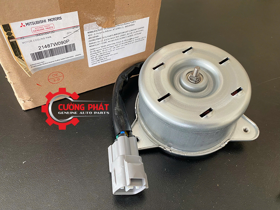 Mo-to-ket-nuoc-Mitsubishi-XForce-21487W090P (2) Tem mã phụ tùng mô tơ quạt két nước XForce 2024