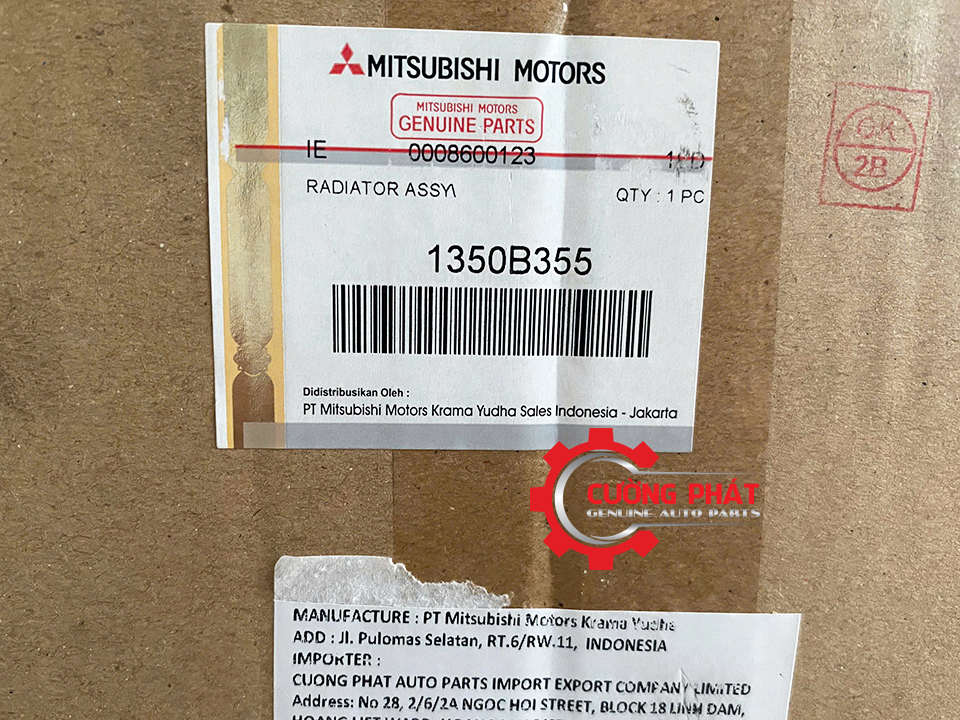 Ket-nuoc-Mitsubishi-XForce-1350B355 (3) Tem mã két nước Mitsubishi XForce chính hãng