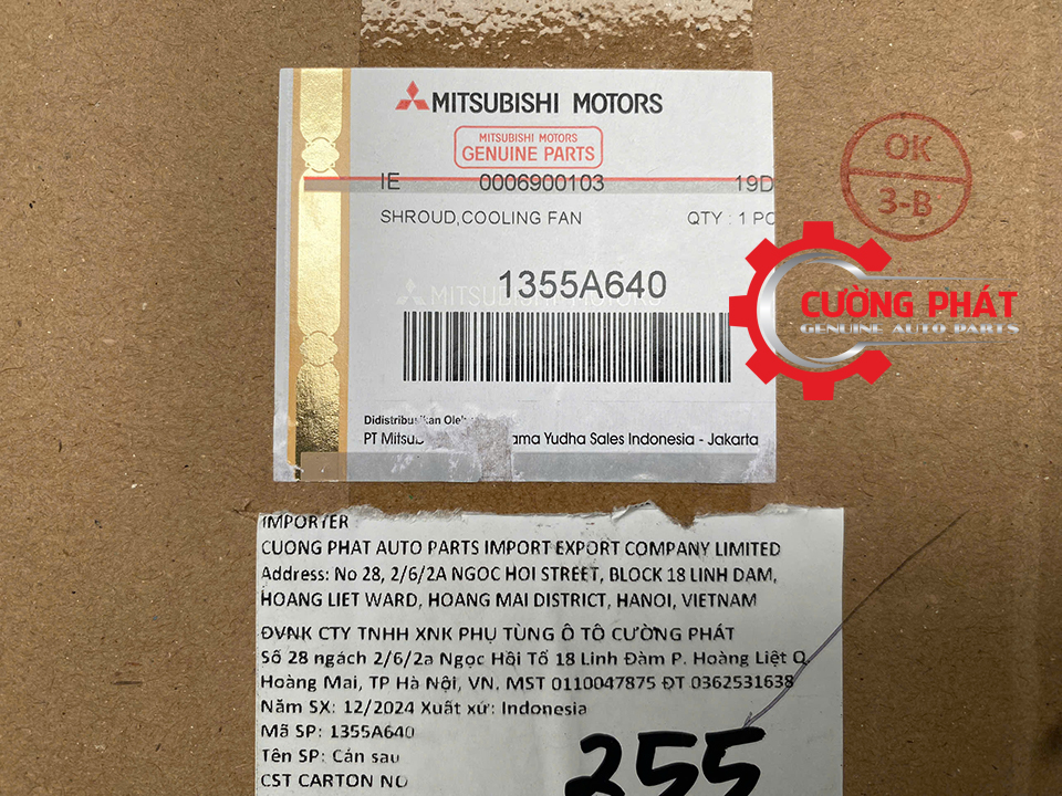 Long-quat-Mitsubishi-XForce-1355A640 (4) Tem mã lồng quạt két nước Mitsubishi XForce 2024