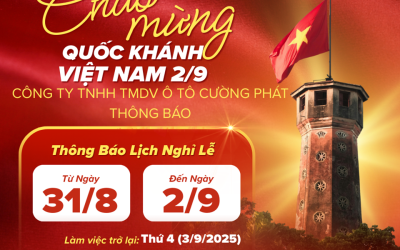 Lịch nghỉ lễ Quốc Khánh 2-9-2025