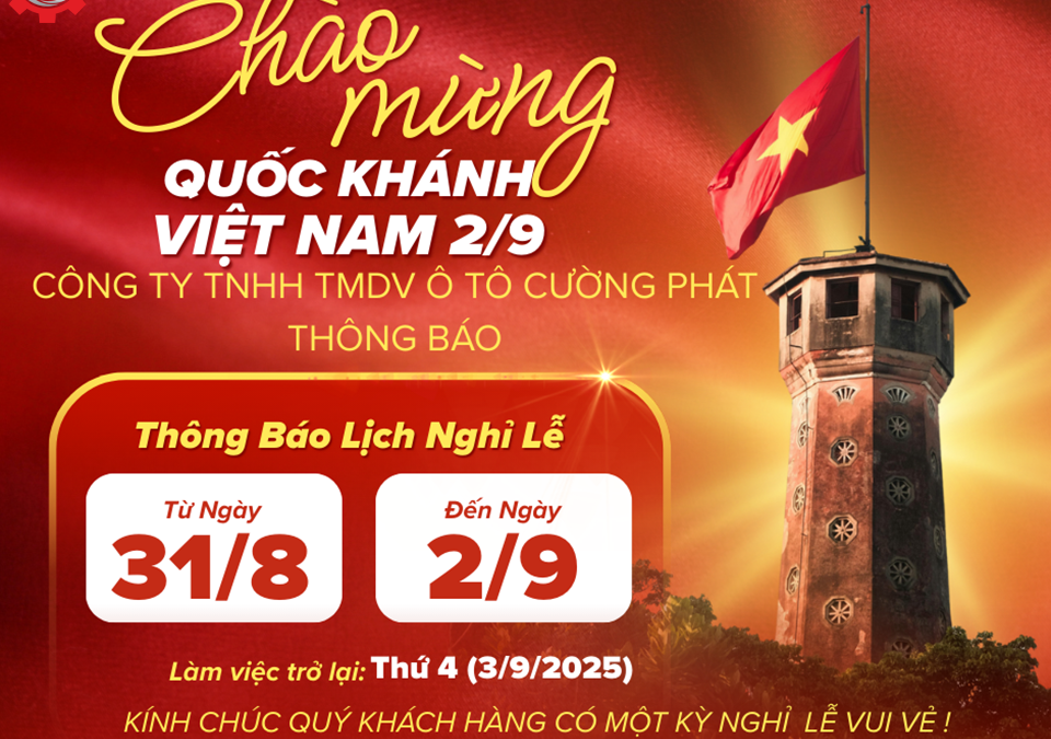 Lịch nghỉ lễ Quốc Khánh 2-9-2025