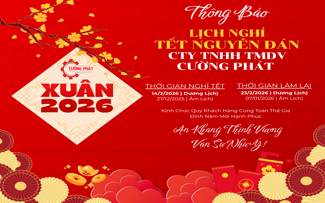 Thông báo nghỉ tết Nguyên Đán Bính Ngọ 2026