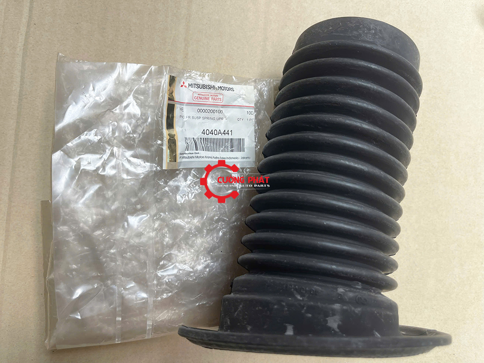 Chi tiết tem mã chụp bụi phuộc trước Xpander chính hãng