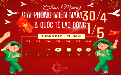 THÔNG BÁO NGHỈ LỄ 30/4 – 1/5/2026